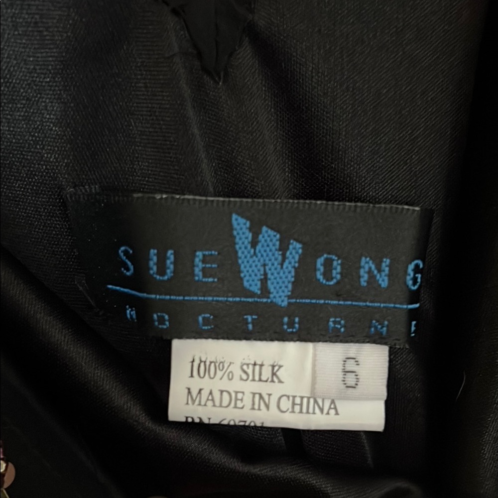 Sue Wong Nocturne y2k beaded silk dress - Picture 2 of 6